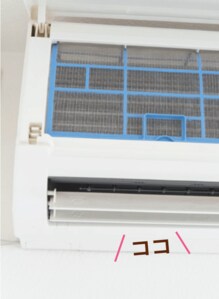 カビが付着するスポット