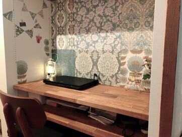 4000円でパントリーの中に家事スペースをDIY。ひとりの時間が充実、子育てに余裕も