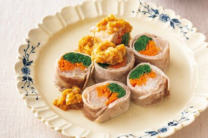 レンチンでできる「大根の豚肉巻き蒸し」で簡単腸活。食卓の彩りにも