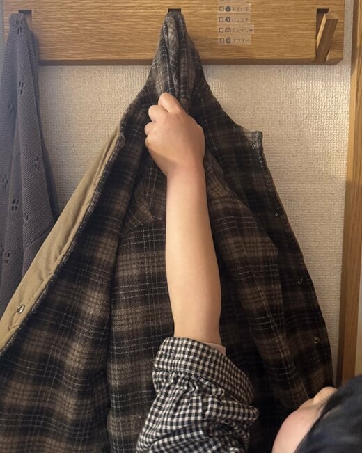 家族のフック収納