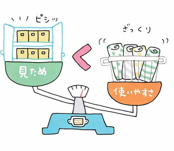 見た目よりも使いやすさを優先