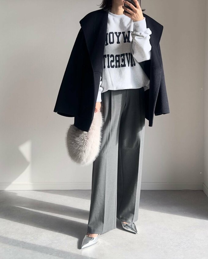 スウェット着まわしコーデ2