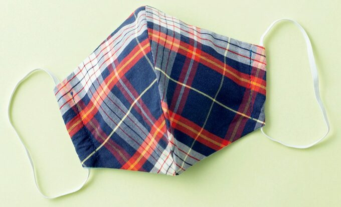 完成したマスク