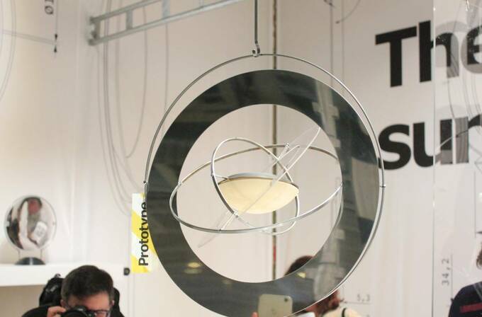 ライトの展示の様子