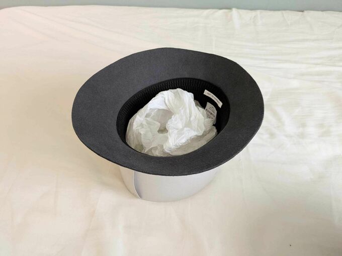 帽子を重ねる際の保管方法