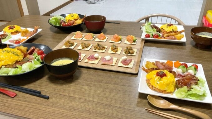 食卓にのった食事