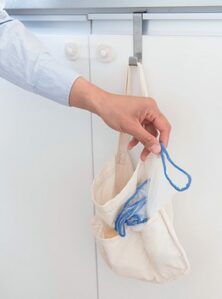 水きりネットは エコバッグに入れるだけ