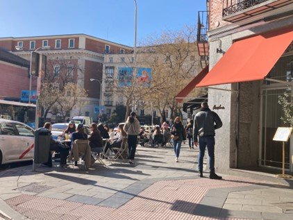 スペインの街並み