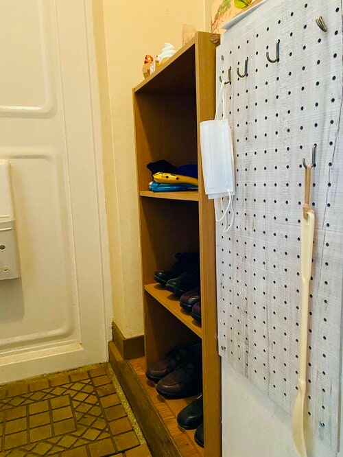 一緒に片付けた玄関