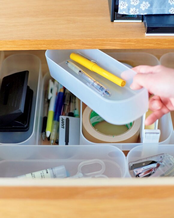 引き出しペン収納
