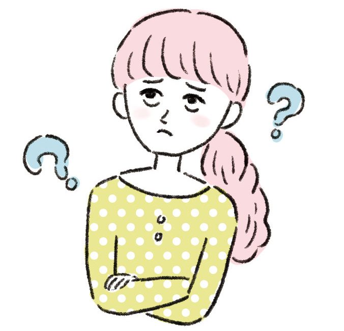 イラストはてな女性