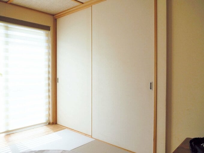 ふすまを閉めるとすっきり