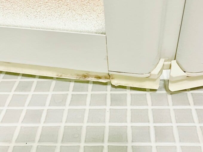 ゴムパッキンのカビ