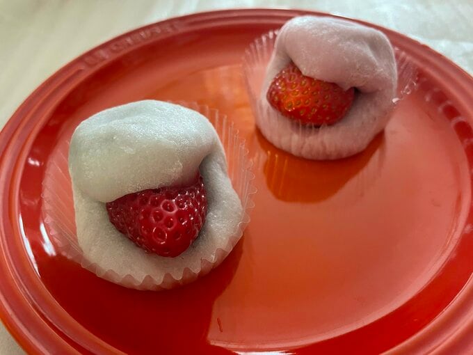 2種類のイチゴ大福