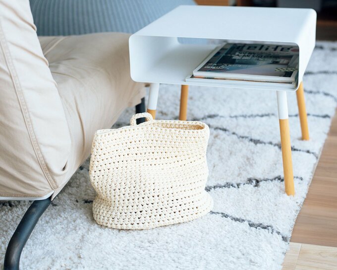 コットン素材の収納カゴ