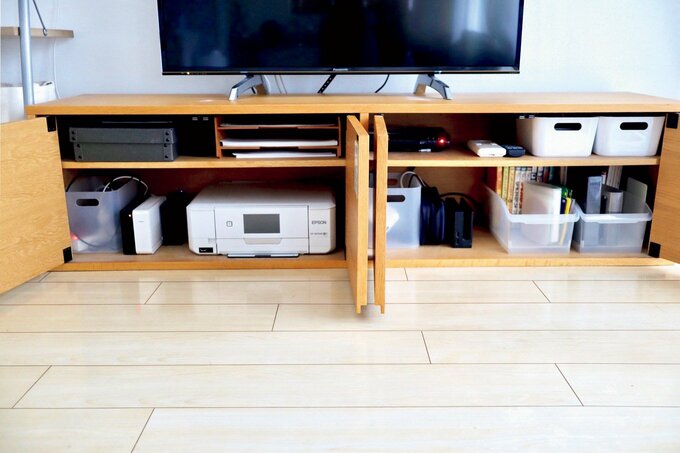 リビングのテレビ台下収納