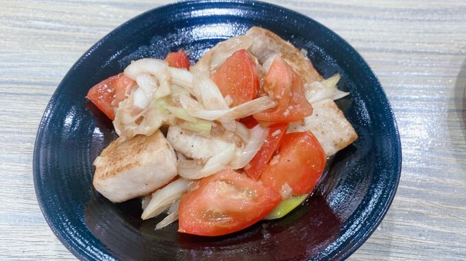 カジキのトマト炒め