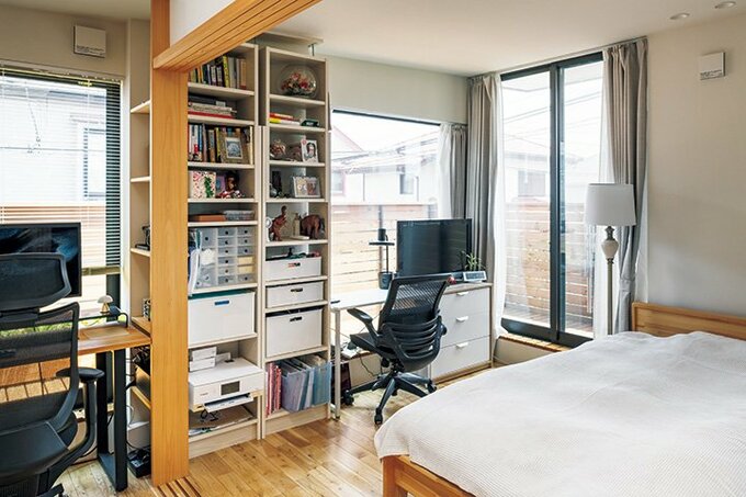 2階東南の角に配置した母の寝室