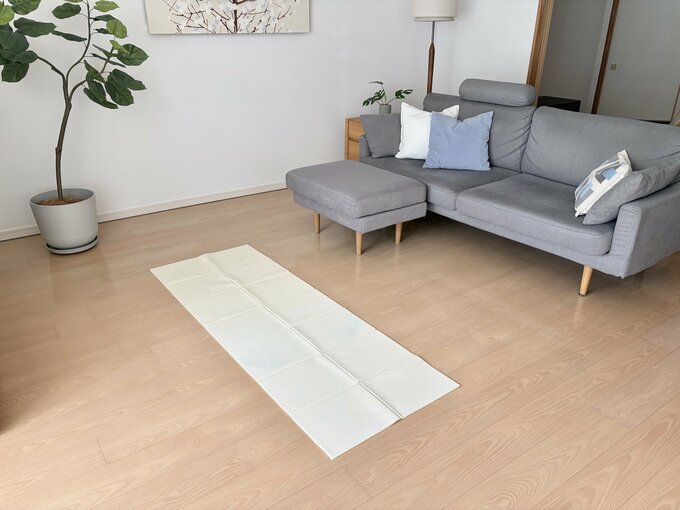 ヨガマットが敷いてある部屋