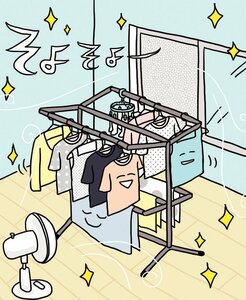 洗濯物の部屋干し