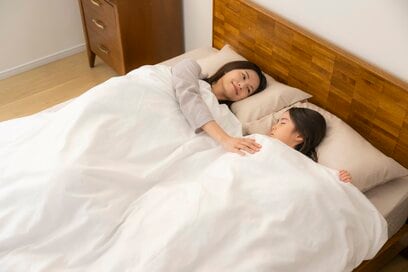 「軽くて暖かい！」話題の布団を親子でお試し。家で洗えて清潔だから冬も快適