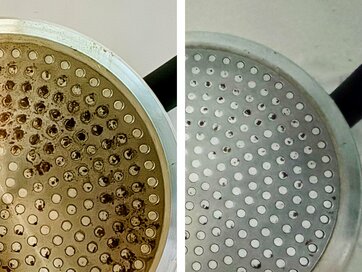 「鍋の焦げつき」が100均アイテムでピカピカに。3年放置した汚れも5分ですっきり