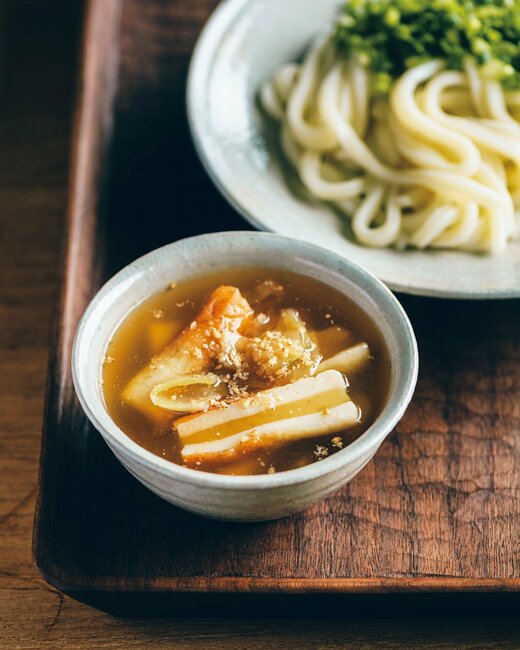 ザーサイとちくわのつけ麺