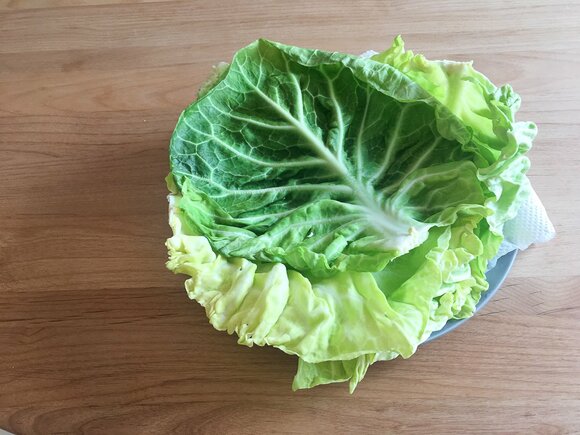 キャベツをチンする