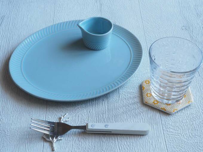 プレートにのせたピッチャー