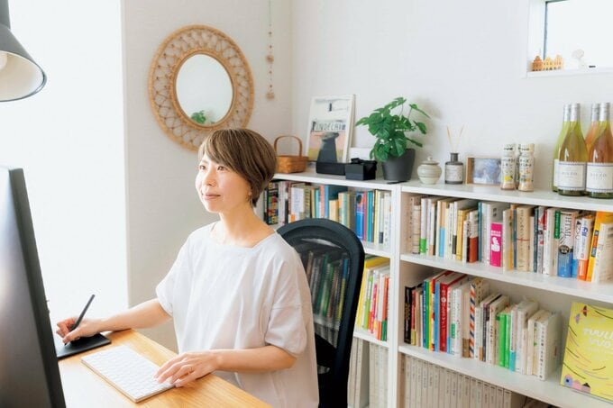 在宅で仕事をする人