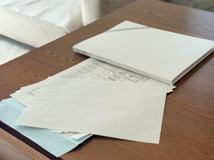 つうさん学校の書類
