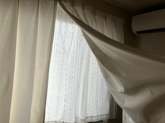 レースのカーテン