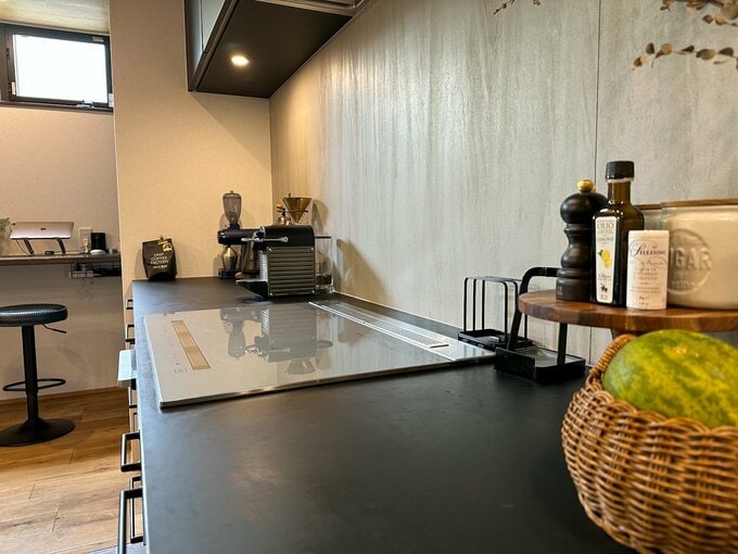 壁側のコンロの様子