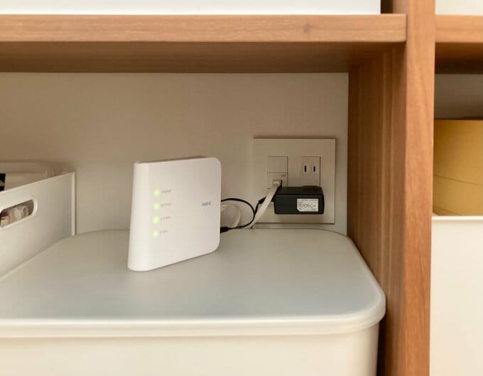  Wi-Fi基地を計画してシェルフに隠す