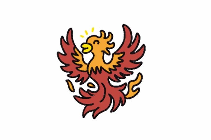 鳳凰のイラスト