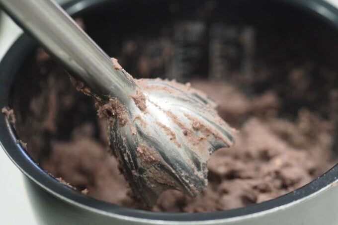 ハンドブレンダーで攪拌