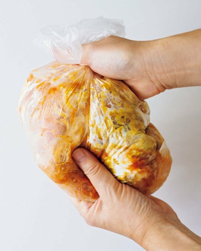 ビニル袋に小野育