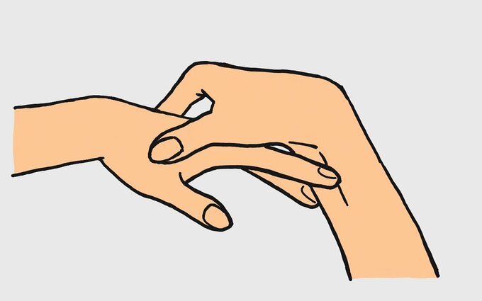 「合谷」のツボの押し方