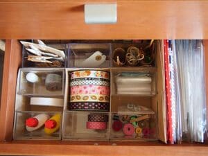 一連の作業で使うものは一か所に固めておくのがコツ