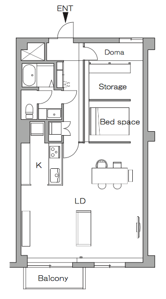 リノベーション後の間取り図