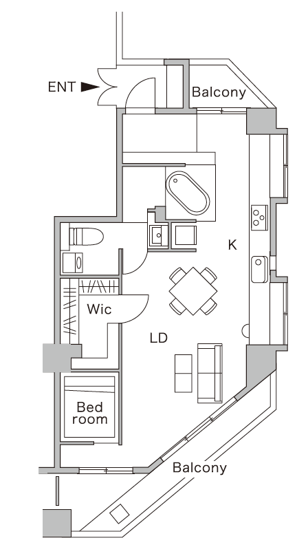 リノベーション後の間取り図