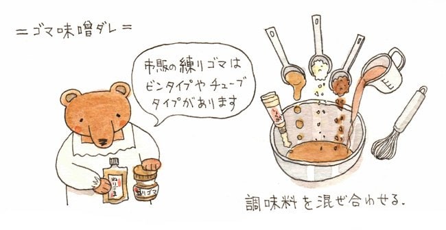 調味料を混ぜ合わせる