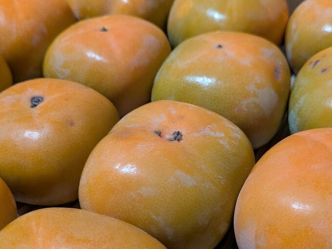 九度山の柿はご家庭用を。ちょっといびつなところもいいですね。