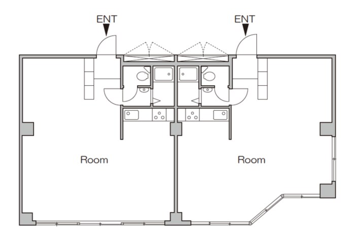 リノベーション前の間取り図