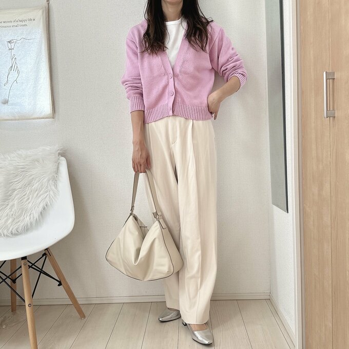 カーディガン合わせ