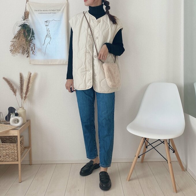 袖を外すとトレンドのベストになります