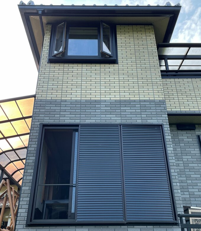 ツートンカラーにデザインした外壁