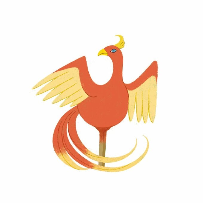 鳳凰のイラスト