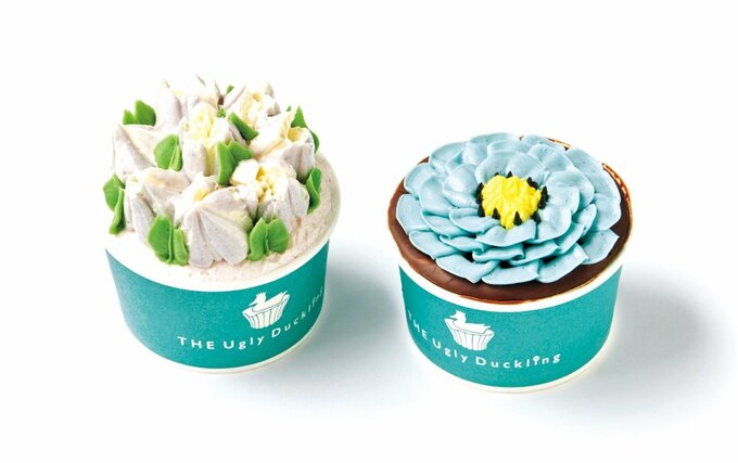 花束カップケーキ