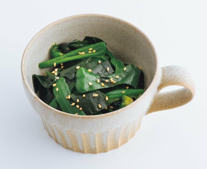 ピーマンとワカメのナムル